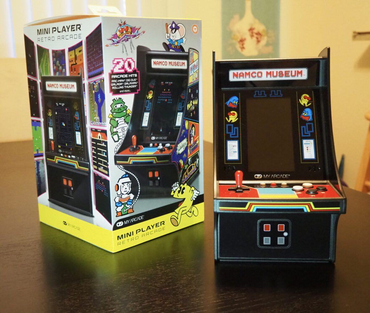 namco mini arcade cabinet